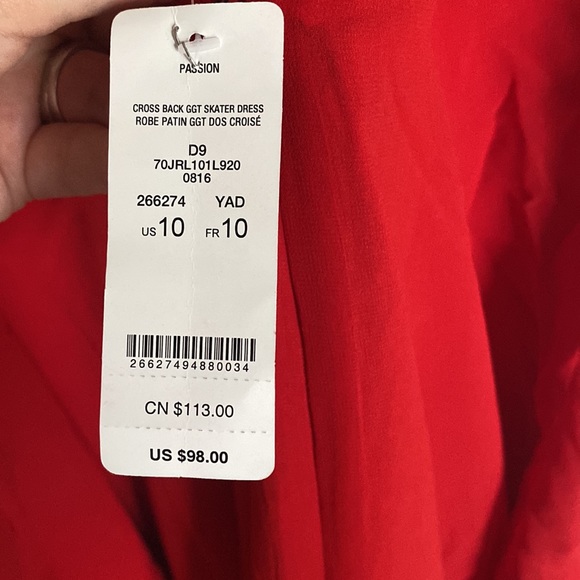 🎉HP🎉 NWT bebe ✨Cross back Skater Dress✨ Size 10 - Picture 5 of 6